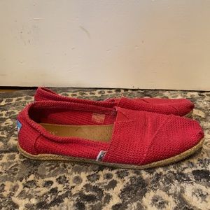 Toms fuchsia Freetown classic espadrille slip on shoes
